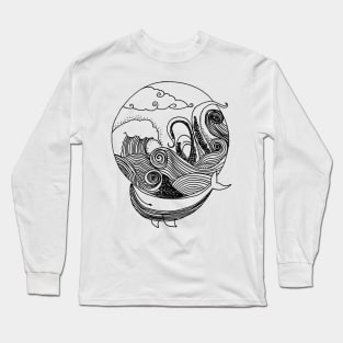 Whale by the Ocean Long Sleeve T-Shirt